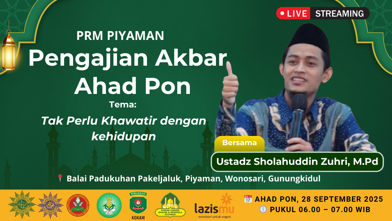 Ustadz Sholahuddin Zuhri, M.Pd Isi Pengajian Akbar Ahad Pon di Pakeljaluk